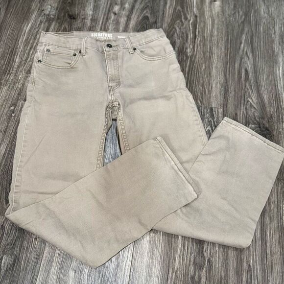 Signature by Levi Strauss Tan Chino Skinny Denim Jeans - Picture 1 of 8
